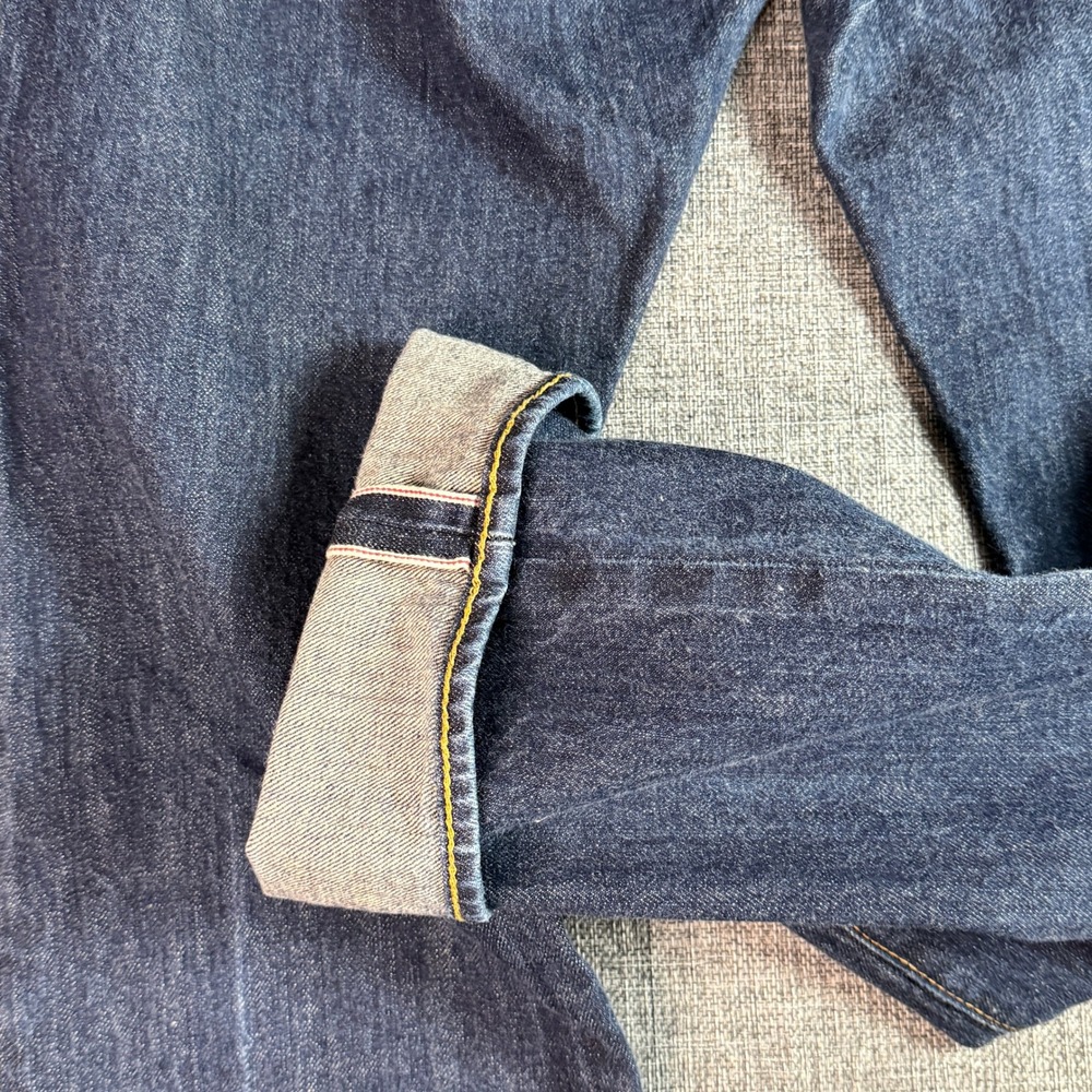 Gap 1969 Japanese Selvedge Jeans Mens Indigo Blue Denim Straight Fit | 31x30 - Picture 6 of 15